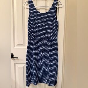 Marc by Marc Jacobs Blue Polka Dot Silk Dress